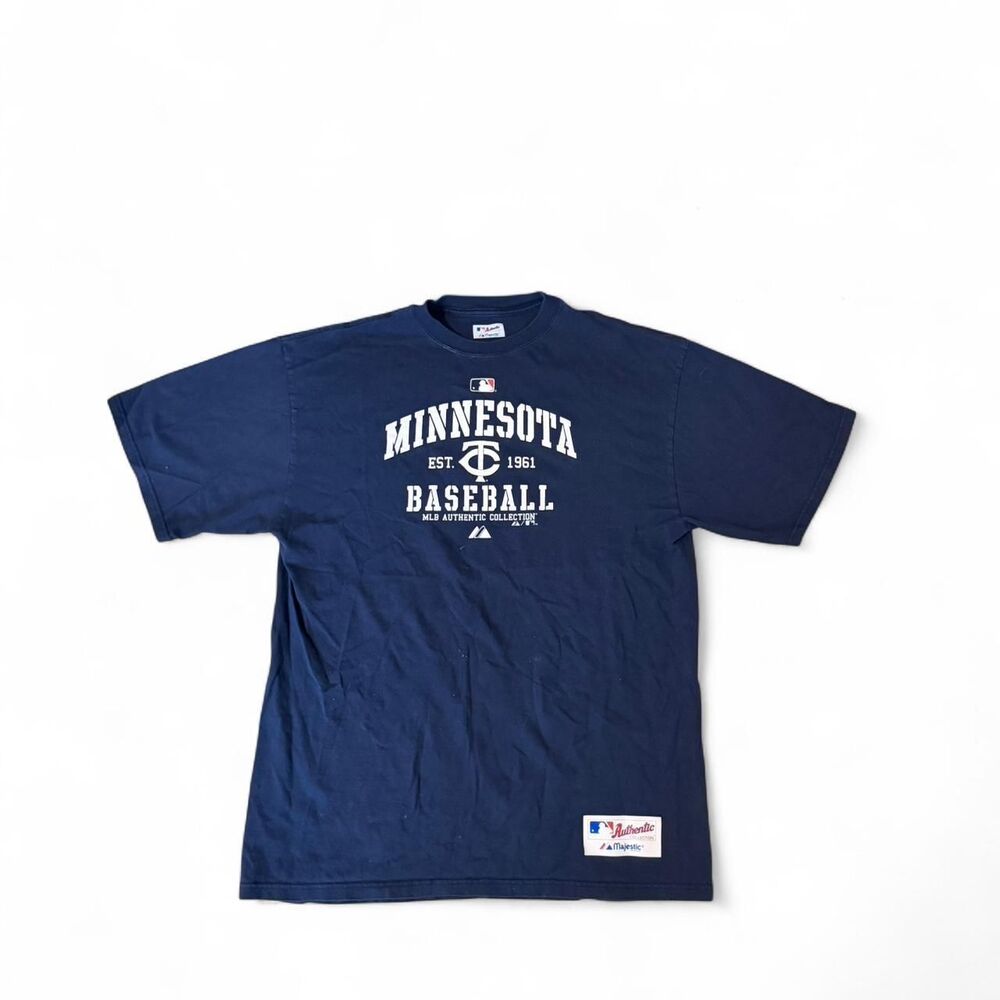Mlb Men's Navy and Blue T-shirt